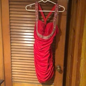 Short little red dress